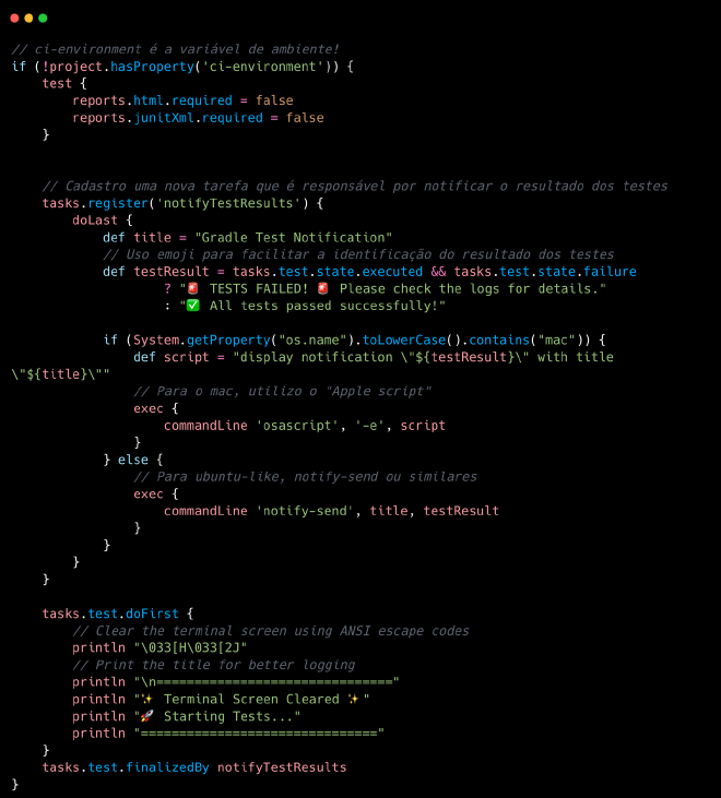 Exemplo de build.gradle