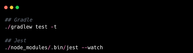 Comandos executados no terminal, na raiz do projeto